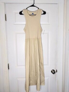 Old Navy Sleeveless Tan Maxi Dress